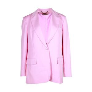 Stella McCartney Single-Breasted Blazer in Pink Wool